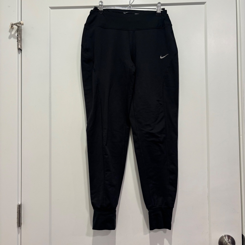 Nike Dri-FIT Womens XS Black Tapered Joggers Athletic‎ Training Pants 0108